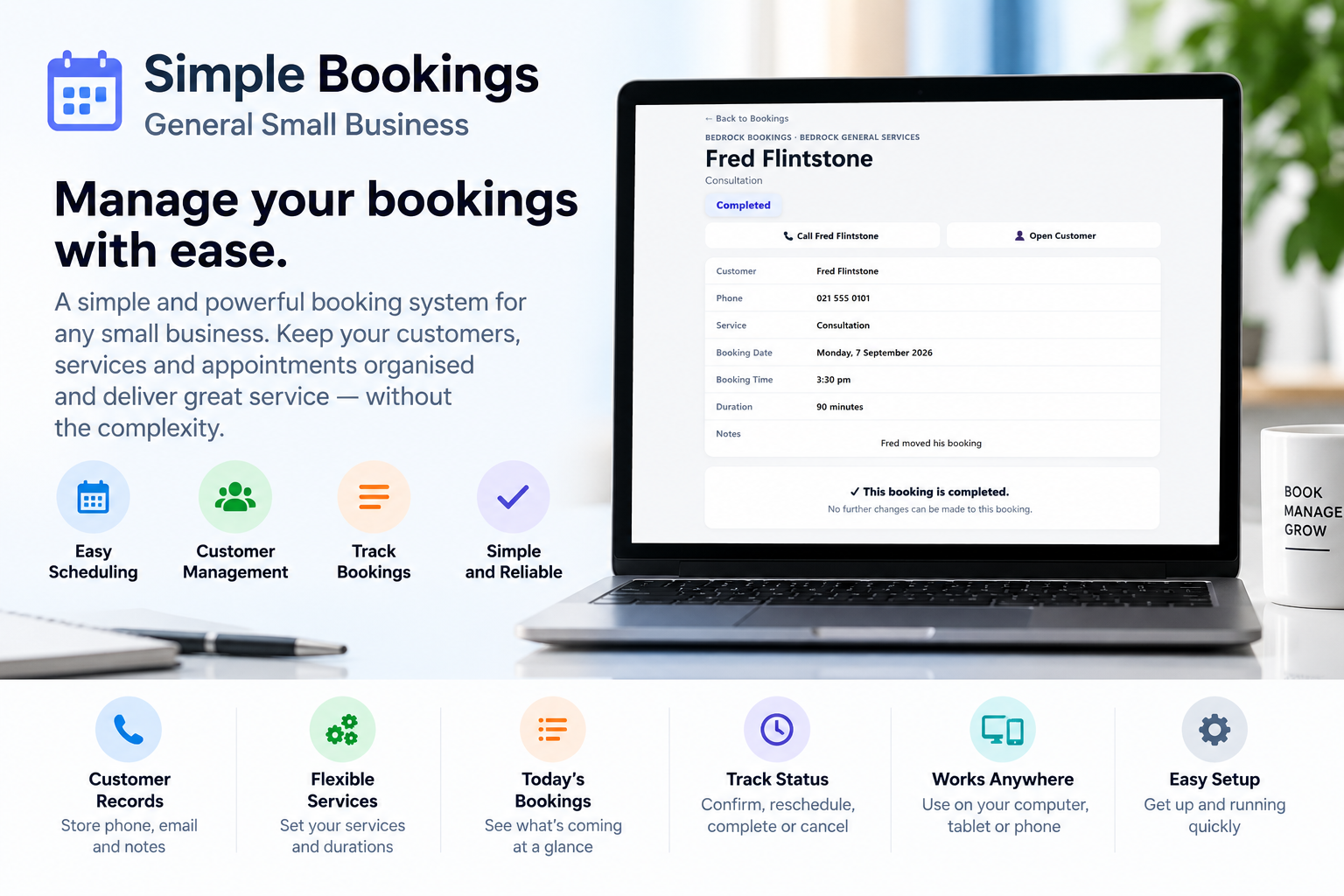 Simple Bookings software